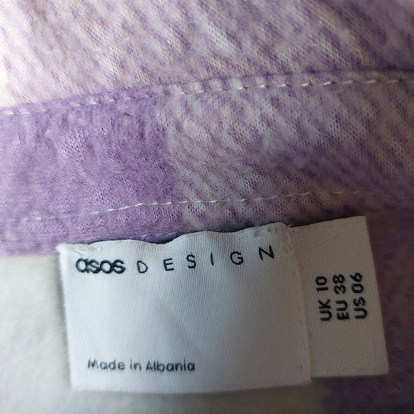 Purple checkered crop sweater - Picture 3 of 3